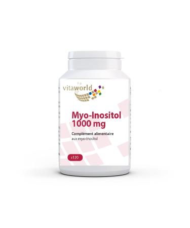 Vita World Myo Inositol 1000mg 120 Capsules High Bioavailability Made in Germany