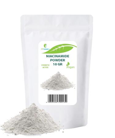 Niacinamide powder 10gr (Vitamin B3) - suitable for a wide range of cosmetic applications in skin and hair care