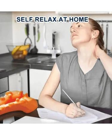 Relieflylab Trapezius Stretcher - Trigger Point Massage Device for Neck & Shoulder Relief Back Extensor Align Pillow - Buy Online on GoSupps.com
