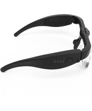Head Mounted Magnifying Glasses Headband Magnifying Glasses Simple Use 3.7V 3 LED Light for Home Reading Room - Buy Online on GoSupps.com