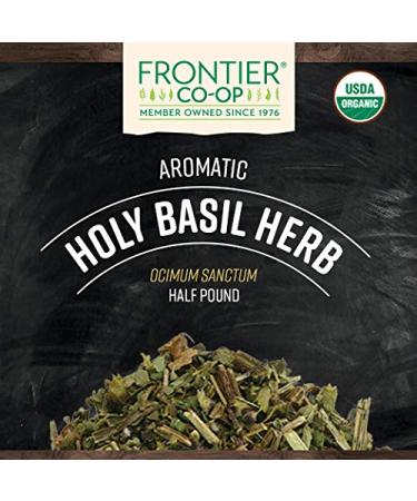 Frontier Co-op Organic Holy Basil (Tulsi) Herb 8oz - Premium Quality - Buy Online on GoSupps.com