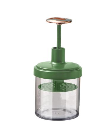 EXQUISITE FURNITURE Compact Foaming Facial Wash Bottle with Multifunctional Bubbler for Facial Cleansing Shampoo Shower Gel Portable Deep Pore Cleansing Tool Green