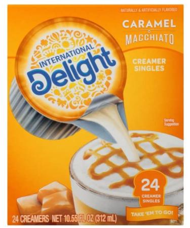 International Delight Single-Serve Coffee Creamers, Inspirations Caramel Macchiato, (48 count) 48 Count (Pack of 1)