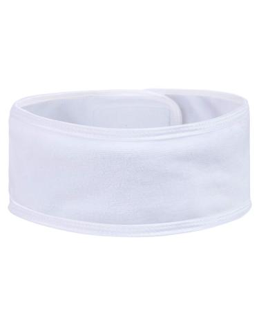Vivote Microfiber Cosmetics Headband - Adjustable Spa Hair Band with Velcro Fastener for Makeup Sports Shower & Yoga - 4PCs White - Buy Online on GoSupps.com
