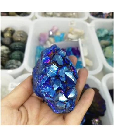 Crystal Rough Beautiful Natural Amethyst Cluster Aura Crystal Electroplating Titanium Quartz Cluster Stone Natural Quartz Crystal Gift (Color : Light Green Size : 150-200g) 150-200g Light Green - Buy Online on GoSupps.com