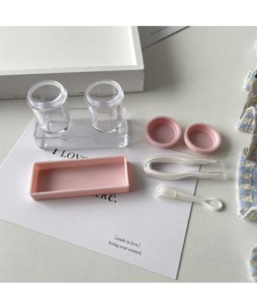 Buy Cute Portable Contact Lens Container | Transparent Cosmetic Lens Box - Ideal for Travel - Japanese Design (CO Blue 1PC) - Buy Online on GoSupps.com