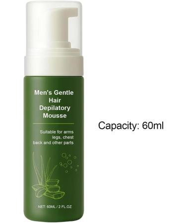 Body Hair Removal Cream for Men - 60ml Natural Hair Removal Cream | Natural Hair Remover for Men - For Face Underarms Arms Legs Thighs and Inner Areas - Buy Online on GoSupps.com