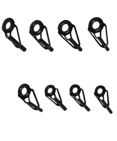 Fishing Rod Repair Kit - 8pcs Rod Tip Repair Kit Rod Top Tips Replacement Stainless Steel Fishing Rod Tip Repair Kit Ceramic Rings