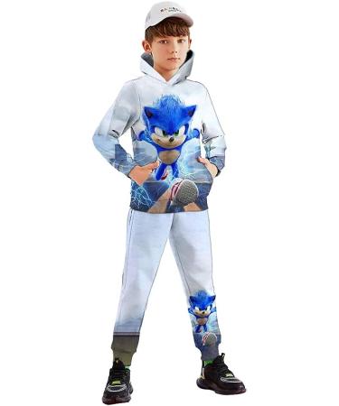 NHBGN Boys and Girls 3D Printing Sports Hoodie Tracksuit Set - 2 Piece Suit for Kids - Buy Online on GoSupps.com