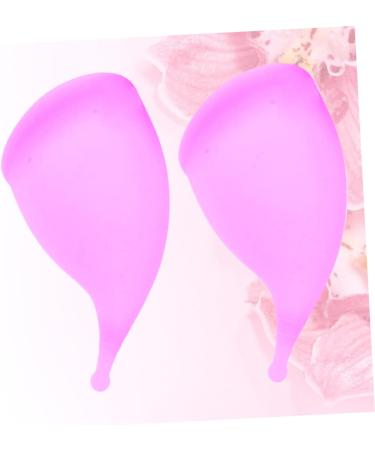 JECOMPRIS Menstrual Cup - 2pcs Silicone Period Cup for Women - Medical Grade Violet Purple - Eco-Friendly & Comfortable - Buy Online on GoSupps.com