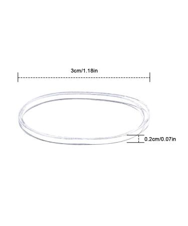 Dokpav 2000 Pieces Elastic Hair Ties - Mini Transparent Rubber Bands for Women & Girls | Perfect for Dreadlocks Braiding & Daily Hairstyles - Buy Online on GoSupps.com