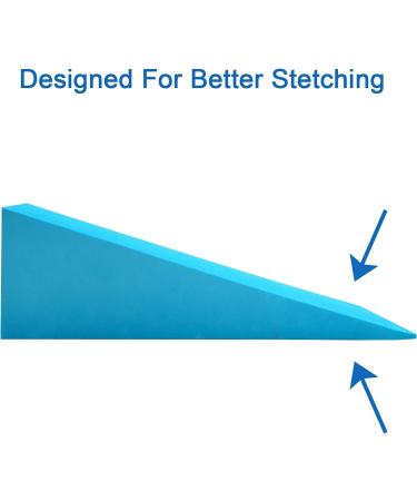 DEAYOU 2 Pack Yoga Foam Wedge  13" EVA Foam Incline Wedge  Stretch Slant Board Exercise  Improve Lower Leg Strength  Calf Raise Squat Block  Ankle Foot Stretcher  Knee Pad  Wrist Back Support  Blue - Buy Online on GoSupps.com
