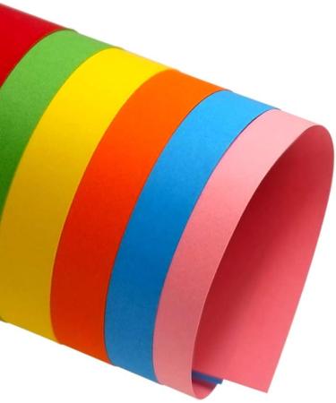 UPlama Double Sided Neon Construction Paper Pads - 200 Sheets, 20 Assorted Colors, 70GSM A4 Printing Paper - Buy Online on GoSupps.com