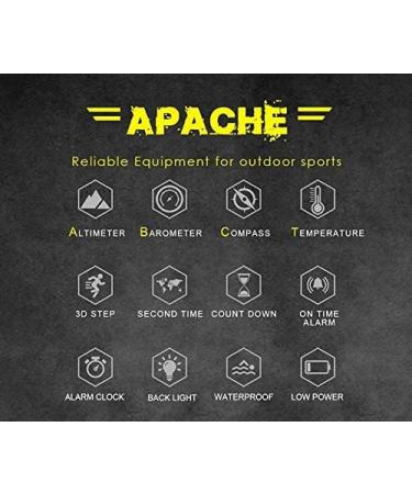 North Edge Apache Tactical Sports Watch for Men - Outdoor Survival Military Compass, Digital Display, Steps Tracker, Pedometer, Calories, Durable Band (Green) - Buy Online on GoSupps.com