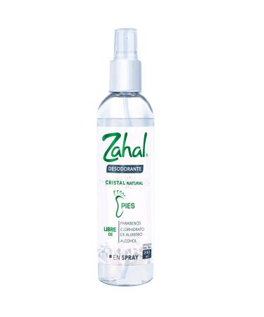 Natural foot deodorant spray unisex paraben-free alcohol-free fragrance-free odor control 8.0 oz
