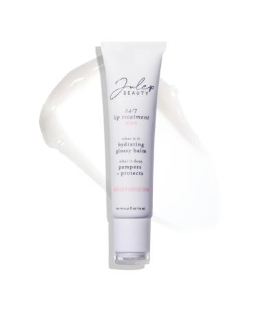 Julep 24/7 Lip Treatment Hydrating & Glossy Lip Balm and Lip Sleeping Mask with Shea Butter Moisturize Protect & Soothe Vegan & Cruelty-Free - Clear