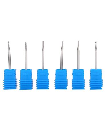 6pcs Tungsten Steel Electric Nail Art Drill Heads | Manicure Grinding Tools - 1.4mm - Buy Online on GoSupps.com