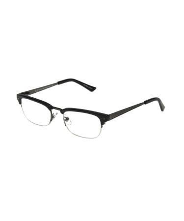 Foster Grant Warwick Men's Black Reading Glasses with Case +2.50