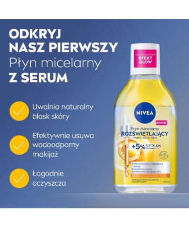 NIVEA Liquide micellaire claircissant avec 5% de s rum 400 ml - Buy Online on GoSupps.com