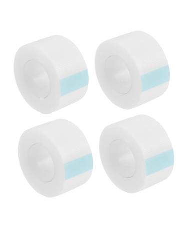 Ipetboom 4 Rolls Lash Book Organizer Plastic Tape Duct Tape Clear Eye Lift Strip Clear Duct Tape Sandwich Container Satin Wig Bag Medical Tape Eyelid Tape Girl White Double Eyelid Sticker 914x2.5cm White