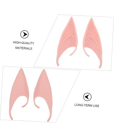 Homoyoyo 5 Pairs Artificial Elf Ears - Fairy Pixie Elf Ear Headpiece in Soft Pink TPR Glue - Holiday Decorative Ears - Buy Online on GoSupps.com