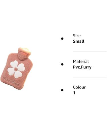 Wearable Hot Water Bottle with Cover - 500ML Mini Hot Water Bottle in Pink - Ideal Gift for Women, Seniors & Children - Buy Online on GoSupps.com