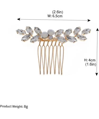 DOITOOL 1pc Rhinestone Disc Hair Comb Hair Jewels for Women Hair Clip Hair Claw Women Hairpin Comb Pearl Barrettes for Women Hair Pin Wedding Hairpin Bride Alloy Headgear Simple - Buy Online on GoSupps.com