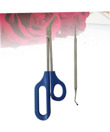 POPETPOP 2 Sets Manicure Kit Silver Color Daily Life Long Handle Stainless Steel Fingernail Files Nail Trimmer Grooming Kit Limas De U as Everyday Dal Cosmetic Pregnant Woman Nail - Buy Online on GoSupps.com