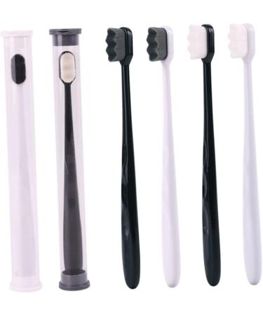 Minkissy Children's Toothbrushes - Soft Bristles for Sensitive Gums | Travel-Friendly Dental Cleaning Tool - Pack of 3 - Buy Online on GoSupps.com