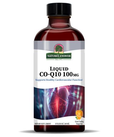 Natural's Answer Coq10 sous forme liquide saveur naturelle de mandarine 240 ml sans cruaut envers les animaux tournesol sans OGM