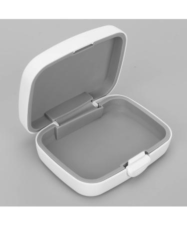 Hearing Aid Case Compact Hearing Aid Hard Protective Storage Box Shell Hard Storage Box Organizer for Sound Amplifier (3.35 x 2.56 x 1.18in) White - Buy Online on GoSupps.com