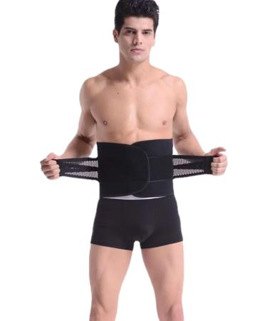 Buy Topyond Adjustable Sports Back Band - Ultimate Back Support Belt for Men & Women | Ideal for Weightlifting Bodybuilding Running & Basketball | Size L - Black - Buy Online on GoSupps.com