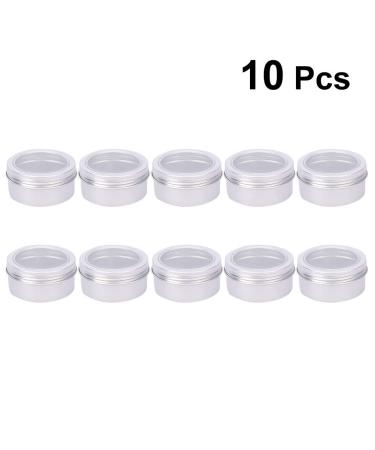 Uonlytech 10pcs 80ml Empty Aluminium Cream Jars - Sealed Cosmetic Boxes for Home & Travel - Buy Online on GoSupps.com