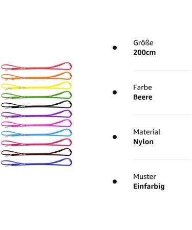 3-Way Adjustable Mini Dog Leash - Nylon 2m Berry | International Shipping Available - Buy Online on GoSupps.com