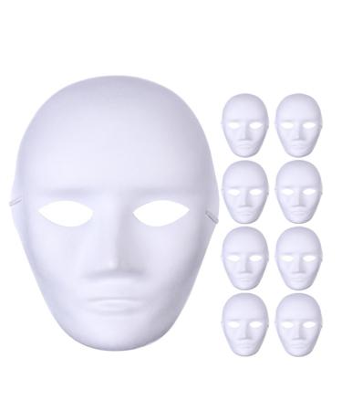 GALPADA 9 PAPPACHME MASKS DIY SPROCATION MASKE White Crafting mask Paintable masks empty costume masks for Carnival Halloween Cosplay Maskerade Dance Party
