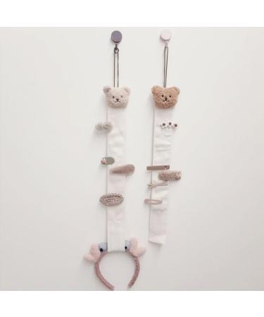 AJTUTUS Children Girls Hair Bows Clips Storage Hanger Kids Barrettes Hairpin Holder Hanging Organizer Home Wall Decor - Buy Online on GoSupps.com