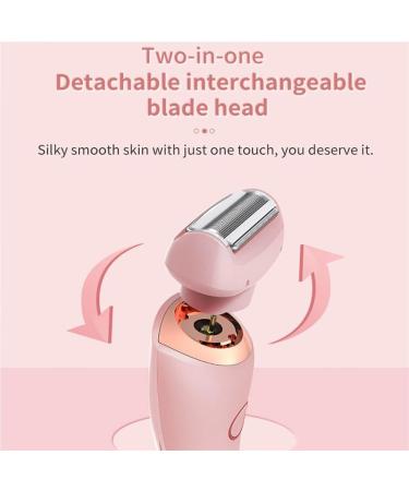 Duskofficial Razor Dusk Official Shaver Dusk Official Electric Razor Women Electric Shaver Wet and Dry Painless Hair Removal Removable Head (Blue) - Buy Online on GoSupps.com