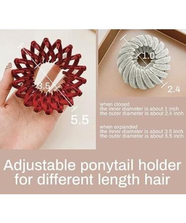 Fezzalo Bird Nest Magic Hair Clip Hair Accessories for Women Expandable Hair Bun Maker clips for Thick Thin hair Ponytail Holders Bun Clip Valvet matte (Style 2(Qty 3)) Combo 3 - Buy Online on GoSupps.com
