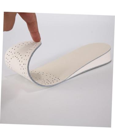 FOMIYES Heel Lift Inserts - Elevator Insoles for Height Increase | Leather Shoe Inserts | Size 9 Beige - Buy Online on GoSupps.com
