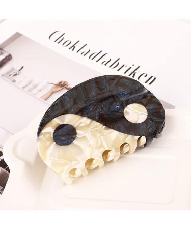 Acetate Hair Claw French Design Slip Hair Clip Semicircle Hair Barrettes Retro Ponytail Decor Fashion Hair Props Acetate 1# - Buy Online on GoSupps.com