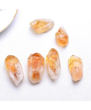 Crystal Rough 20/50g Natural Brazil Citrine Ore Crystal Repair Rock Specimen Collection Home Decoration and DIY Gifts Fish Tank Stone (Color : Random Delivery Size : 20g) 20g Random Delivery