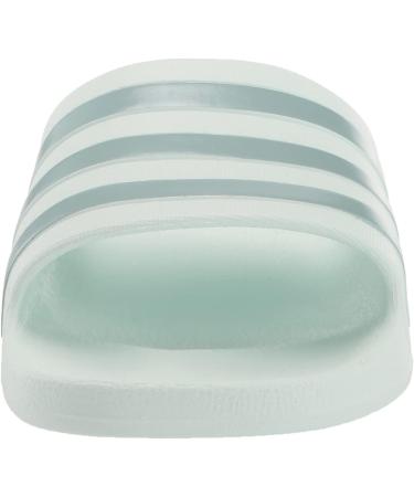 adidas Women's Adilette Aqua Slide Sandal - Size 7 - Almost Blue/Magic Grey Metallic - Buy Online on GoSupps.com