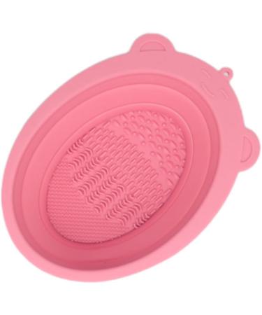 Foldable Silicone Makeup Brush Cleaning Mat & Bowl | Efficient Brush Cleaner Pad for Makeup & Sponges - Buy Online on GoSupps.com
