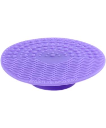 Makeup Brush Cleaner Mat Round Makeup Brush Cleaner Pad Silicone Brush Cleaner Brush Clean Pad for Makeup Tool Clean Purple - Buy Online on GoSupps.com