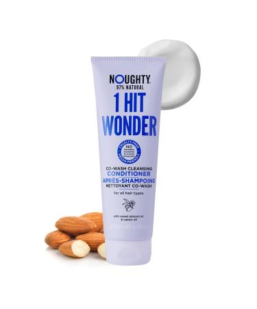 Noughty 97% Natural 1 Hit Wonder Co-Wash - Sulfate-Free Vegan 2-in-1 Shampoo & Conditioner with Sweet Almond & Castor Oil | 250ml - Buy Online on GoSupps.com