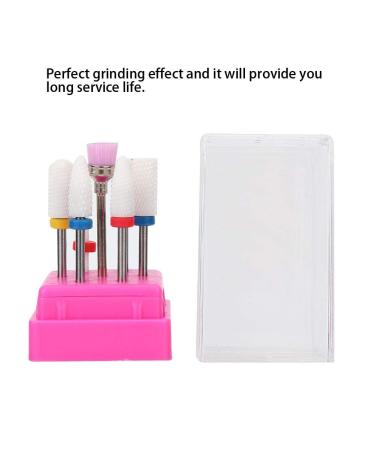 7pcs Electric Nail Drill Set - Tungsten Steel Grinding Heads & Storage Box for Manicure - Perfect for Professional & At-Home Use - Buy Online on GoSupps.com