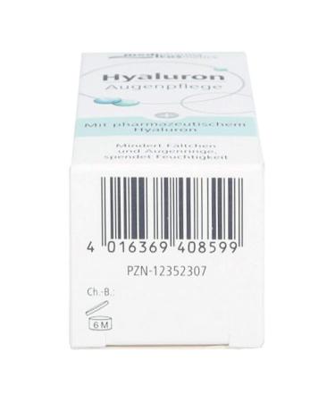 Medipharma Hyaluron Eye Care Cream (15 ml) - Advanced Hydration for Bright Youthful Eyes | International Shipping Available - Buy Online on GoSupps.com