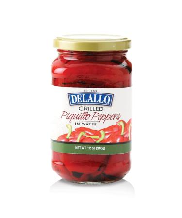 DeLallo Grilled Piquillo Peppers, 12oz Jar