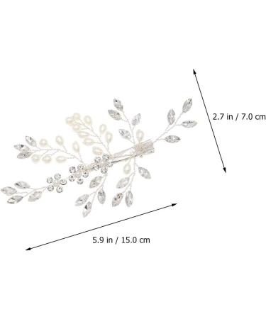 1pc Hairpin Hair Claw Clips for Women Hair Jewels for Women Pearl Hair Clip Rhinestone Hair Clip Barrettes for Women Crystal Style Hair Clip Travel Photography Alloy Bride Delicate - Buy Online on GoSupps.com