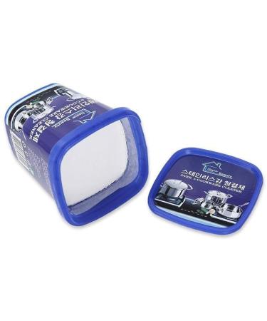 Stainless Steel Cleaning Paste Strong Cleaning Household Kitchen Multi-Purpose Cleaner Oven Cookware Grease Cream Remove Stains Pot Wash Bottom Stain (500g) 200 g (Pack of 1) - Buy Online on GoSupps.com